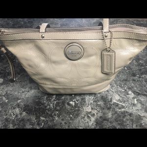 Coach Signature Leather Tote